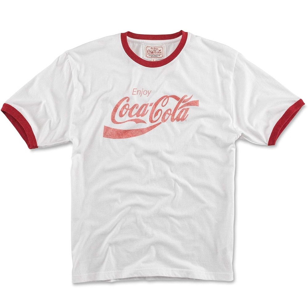 Red Jacket Men's White and Red Graphic Tee